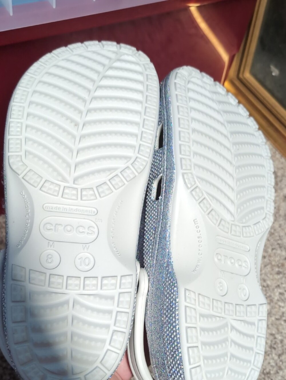Silver Glitter Crocs - Picture 3 of 3